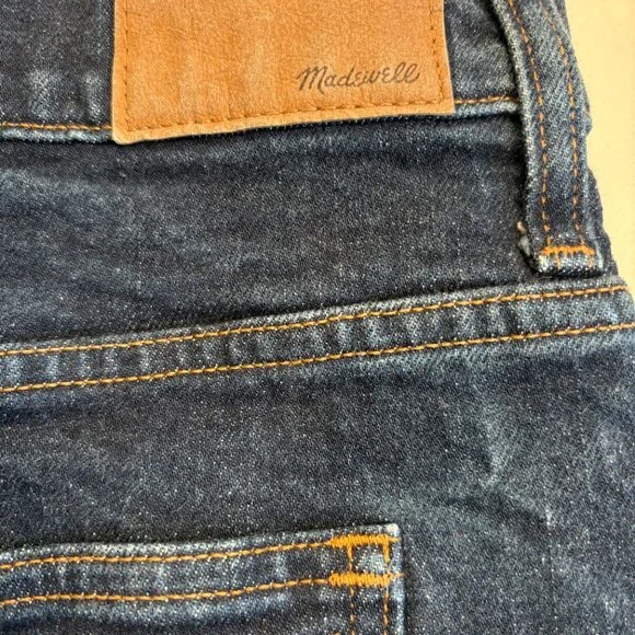 Madewell The '90s Straight Leg Jeans Dark Wash Size 33 - Picture 4 of 10
